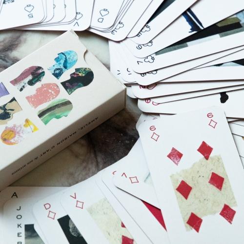 A card game by Amelie maison d'art and her artists